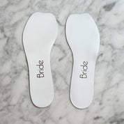 Bridal Insoles with Sixpence - White - Alice Bow