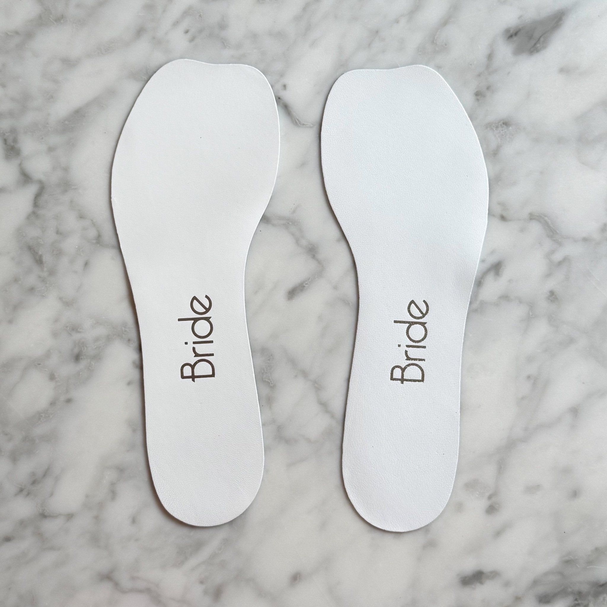 Bridal Insoles with Sixpence - White - Alice Bow