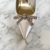 Diamante Bow Shoe Clips - Alice Bow