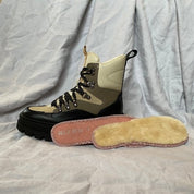 Alice Bow Luxe Shearling Insoles - Cream with hiking boot