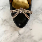 Diamante Bow Shoe Clips - Alice Bow