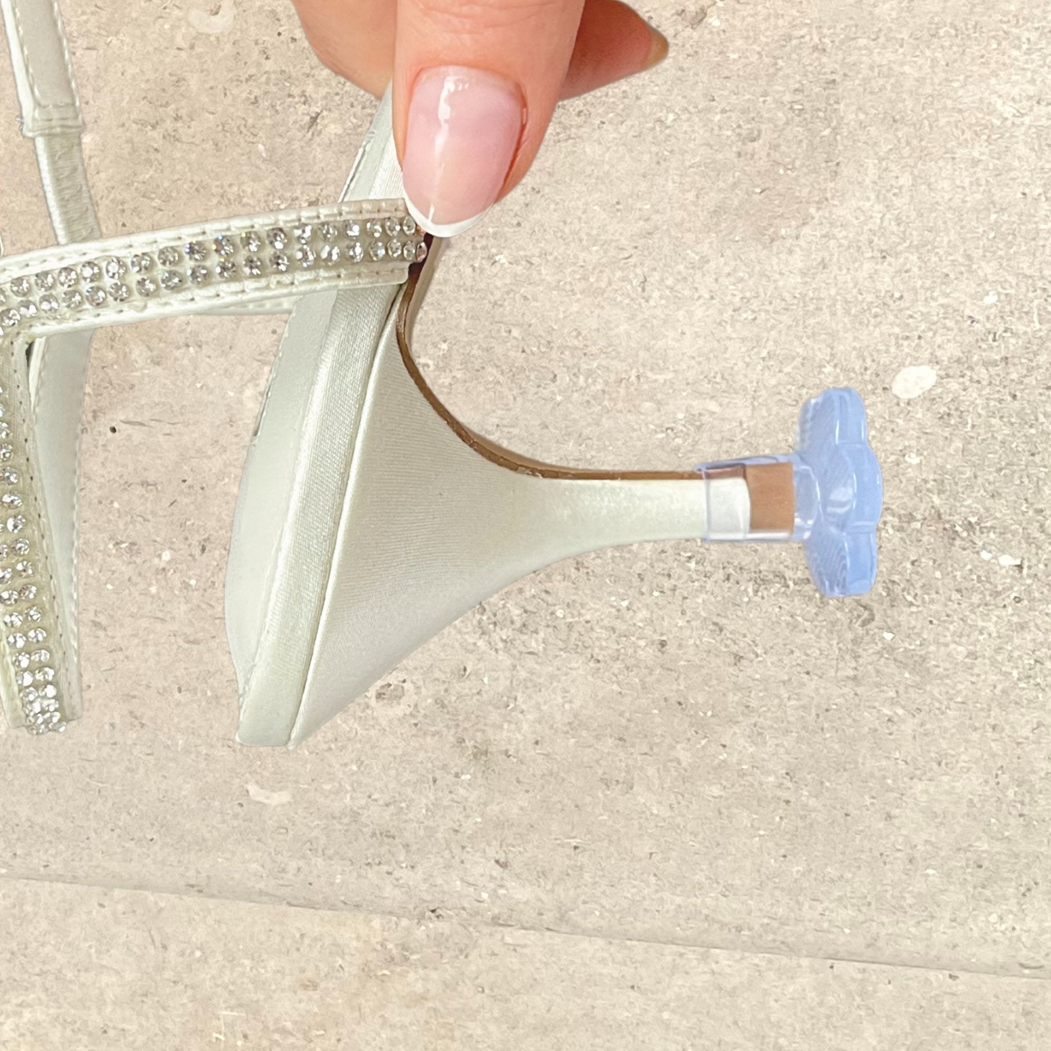 High Heel Protectors – Transparent Heel Caps for Stiletto & Thin Heels, Pack of 4 Pairs