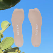 Alice Bow Insoles for High Heels and Flats with slim full length padding - Soft Sand