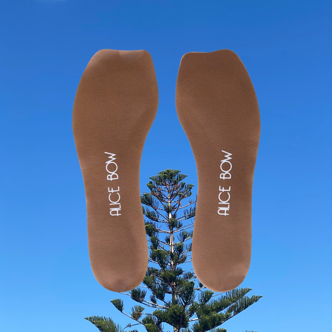 Alice Bow Insoles for High Heels and Flats with slim full length padding - Summer Stone
