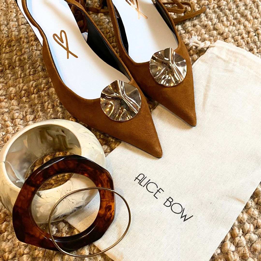 Metal Disc Shoe Clips - Gold - Alice Bow