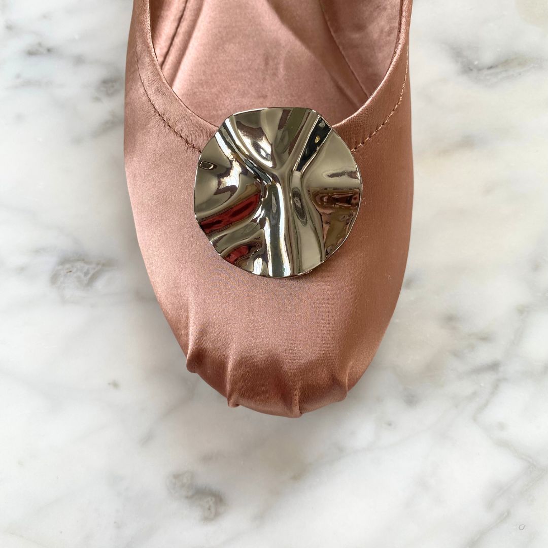 Metal Disc Shoe Clips - Silver - Alice Bow