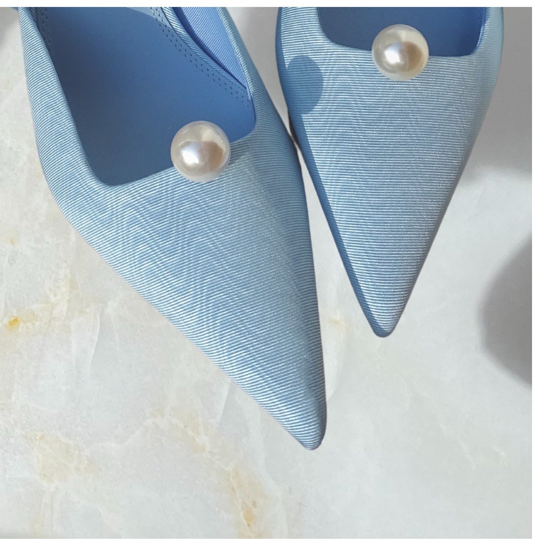 Single Pearl Shoe Clips - Alice Bow