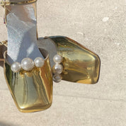 Three Pearl Shoe Clips - Alice Bow
