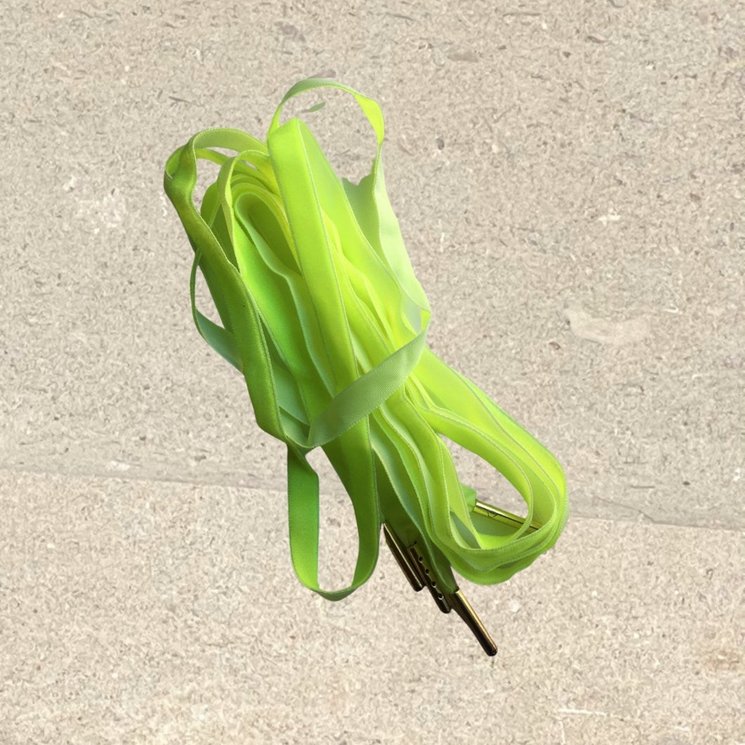 Velvet Shoelaces - Neon Yellow - Alice Bow