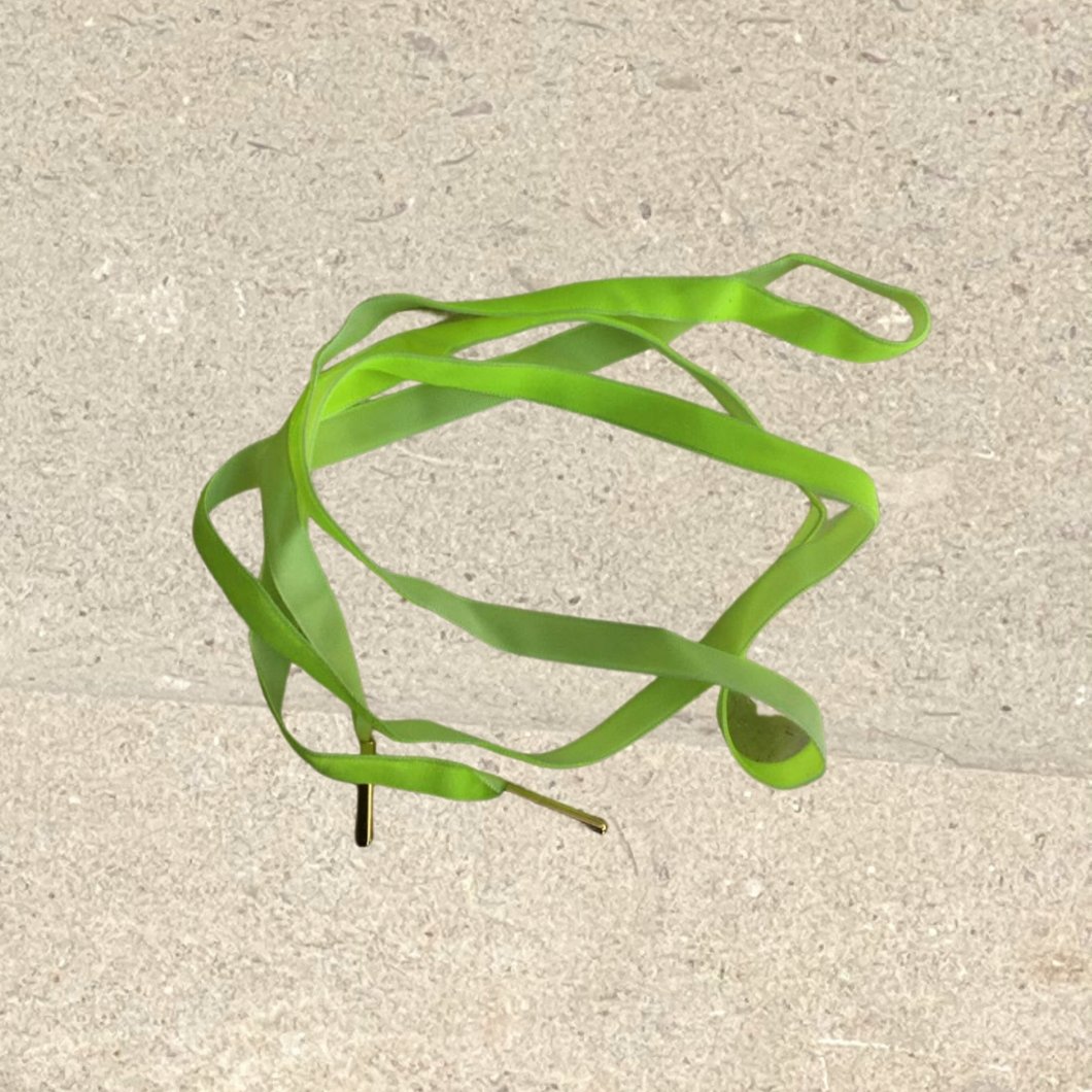 Velvet Shoelaces - Neon Yellow - Alice Bow